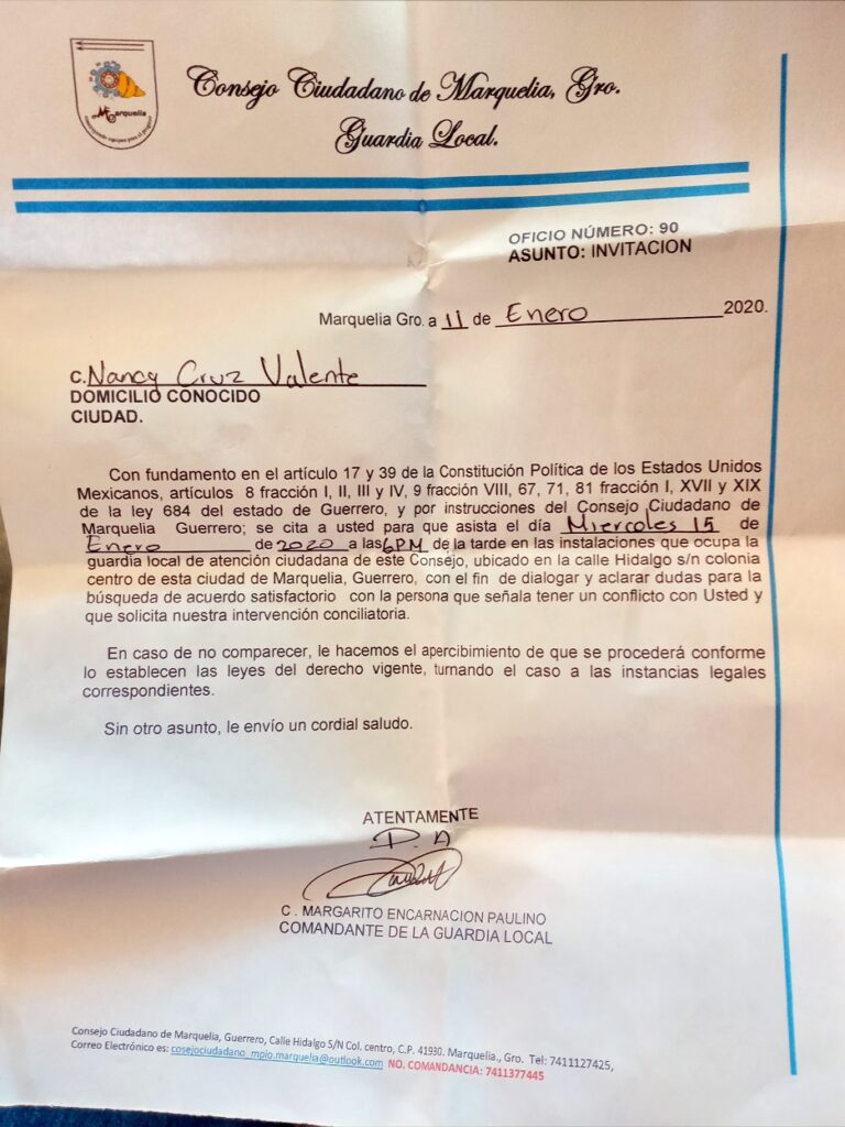 MARQUELIA CITATORIO DEL JUEZ DEL PAZ Y DEL CONSEJO CIUDADANO (1)