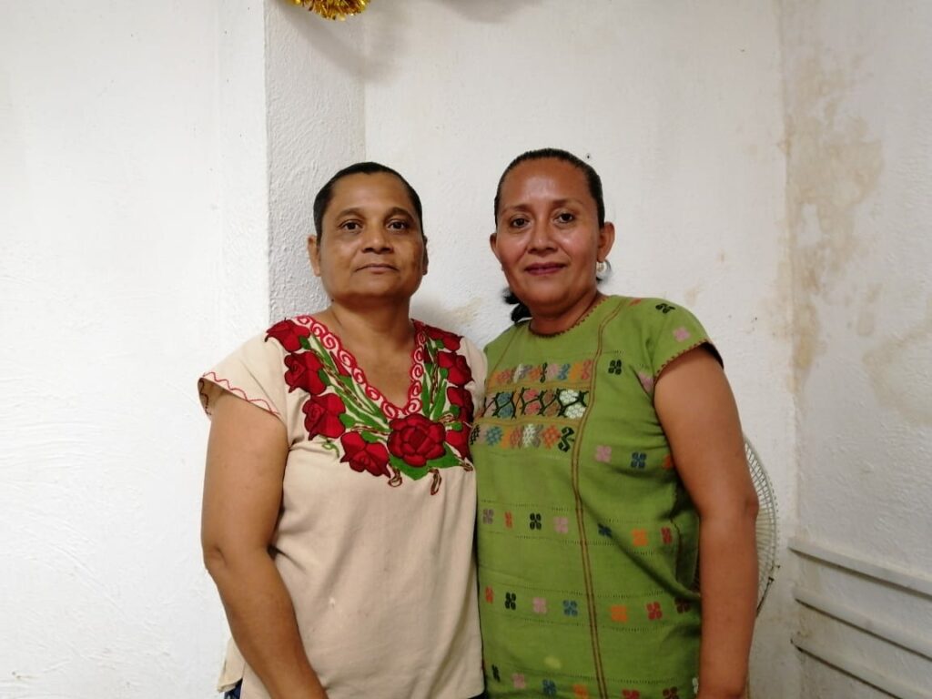 OME Yadira Hernández Campos y Patricia Santiago Medel