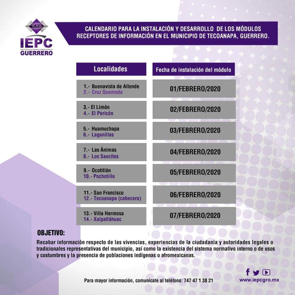 TECOANAPA Convocatoria del IEPC