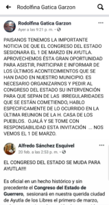 AYUTLA Mensaje a través de redes