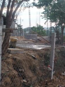 OME construcción en los terrenos de Jesús Nolasco.