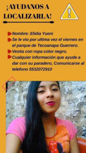 ROJA Elidía Yueni desaparecida