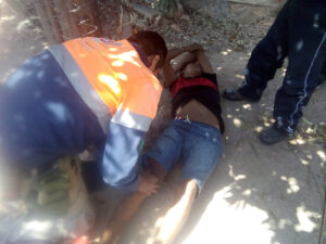 ROJA MOTOCICLISTA ATROPELLADO