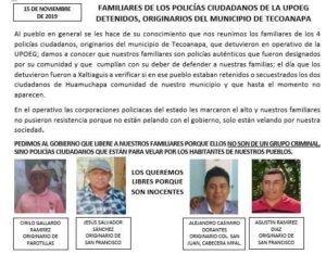 TECOANAPA Policías detenidos del SSJC