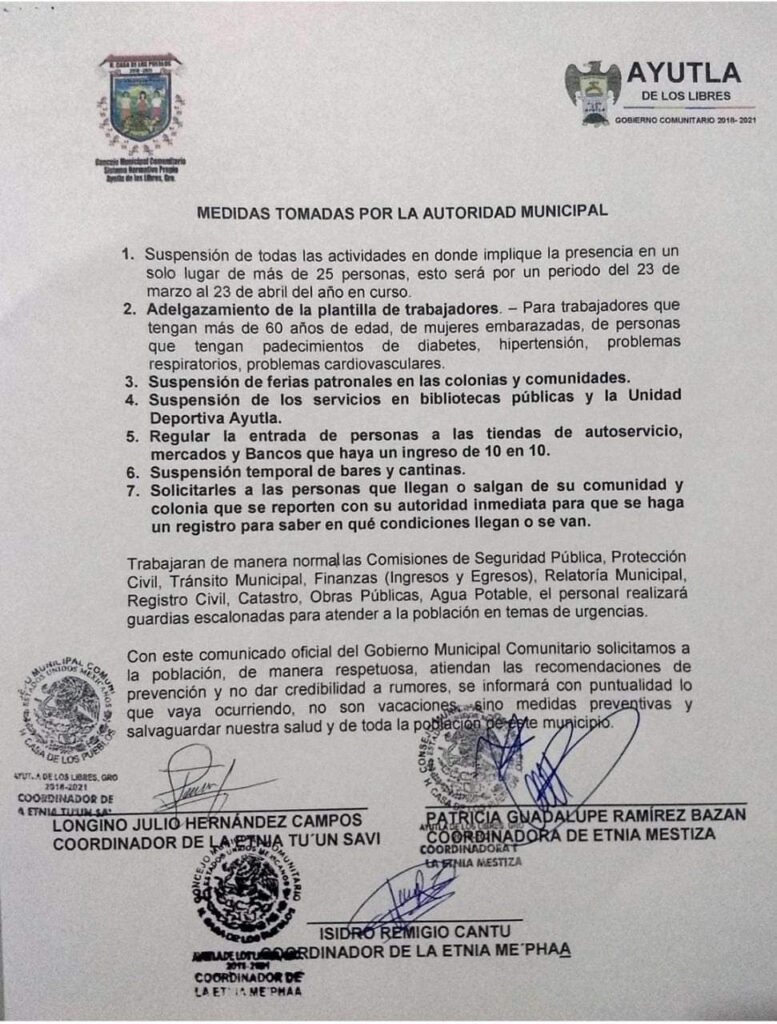 AYUTLA Anuncio de la Casa de los Pueblos