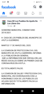 AYUTLA MENSAJE DE ADVERTENCIA