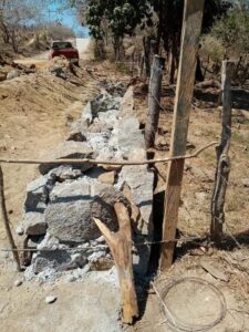 AYUTLA Obra que afecta los terrenos