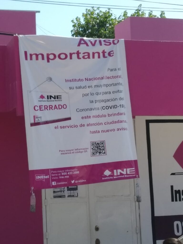 AYUTLA Oficinas del INE cerradas