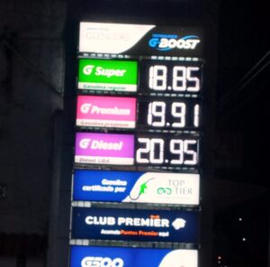 MARQUELIA COSTO DE LA GASOLINA