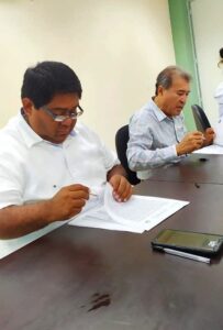 Marquelia Durante la entrega recepción