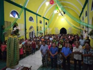 SAN LUIS LA MISA EN LA CAPILLA DE JOLOTICHAN.
