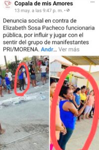 COPALA ACUSACIONES EN SU CONTRA