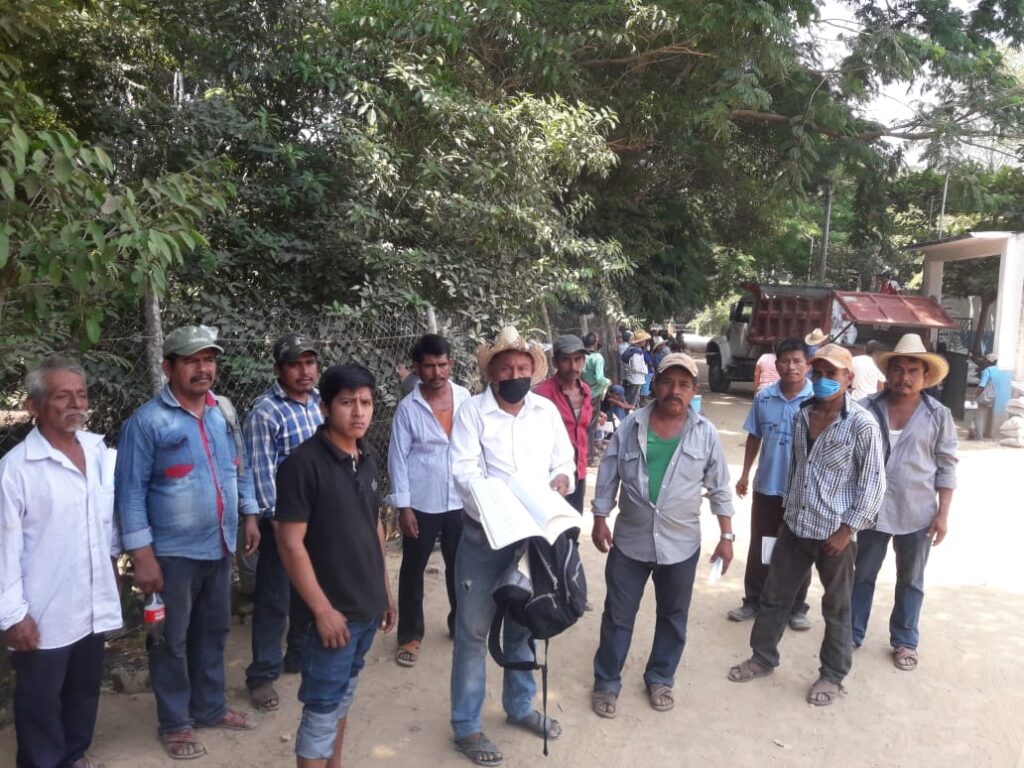 IGUA Comisariado y productores de Chimalapa