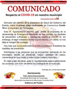 PRINCIPAL Comunicado del Ayuntamiento