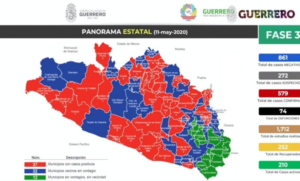 salud mapa de guerrero