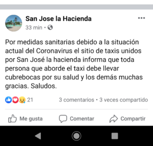 AYUTLA Anuncio de taxistas