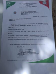 OME El escrito enviado por el ayuntamiento