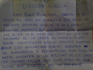 Marquelia El escrito
