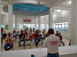 SAN LUIS EL ALCALDE DANDO SU MENSAJE