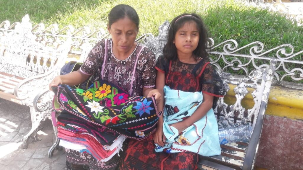 Invidente en el zócalo