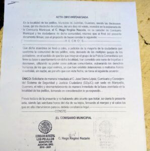 JUCHITÁN ACTA DE ACUERDO