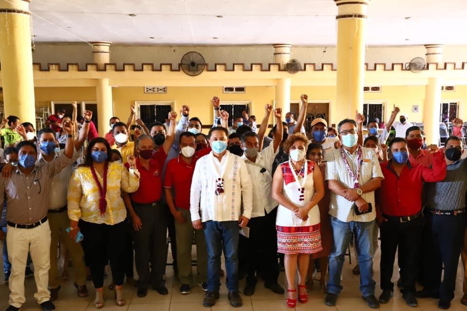 OME Pablo Amilcar Sandoval con representantes populares