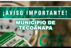 TECOANAPA Anuncio de la CFE