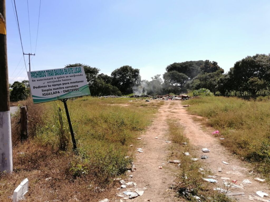 IGUALAPA El terreno lleno de basura