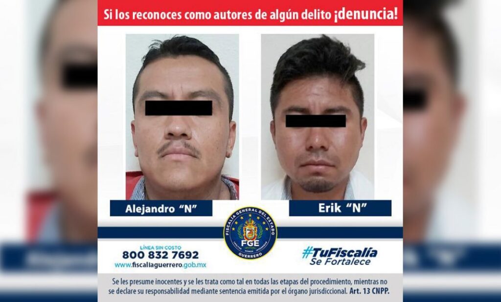 roja presuntos secuestradores