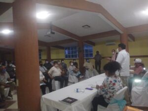Marquelia Durante la reunión en Marquelia