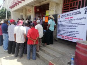 CUAJI Los trabajadores sindicalizados en el bloqueo (1)