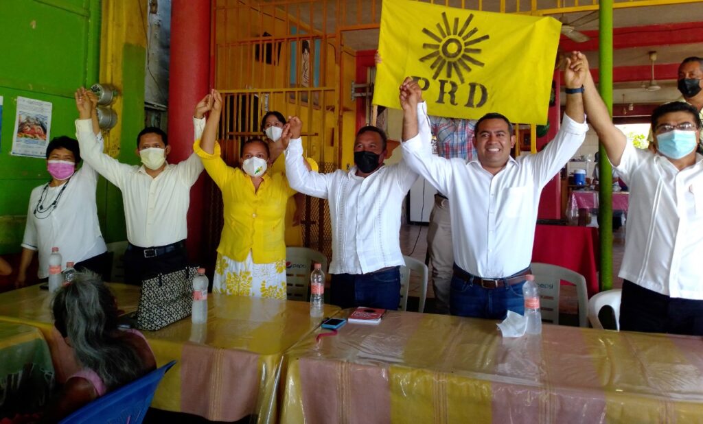 Marquelia Lideres del PRD respaldan a Lincer Clemente