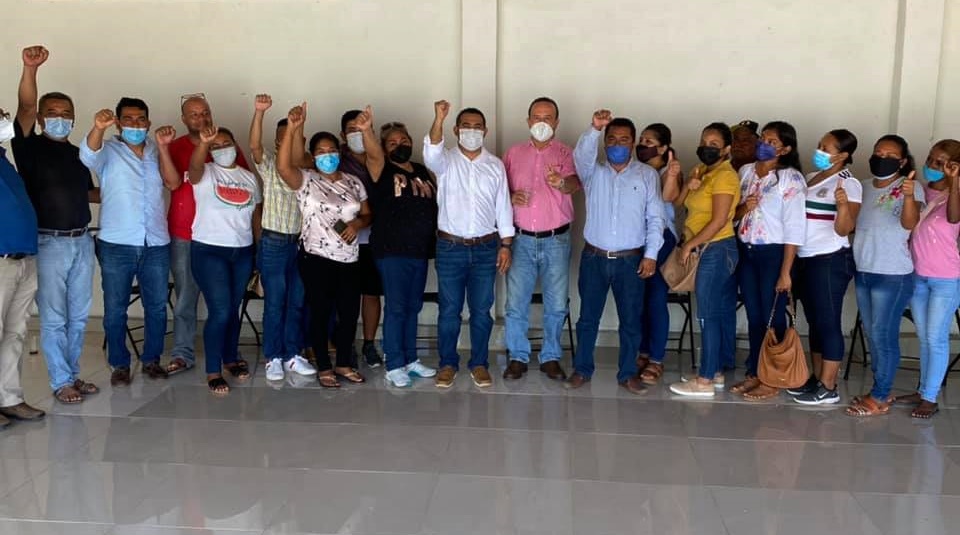 Marquelia Ulises Pérez Figueroa respaldo al candidato virtual del PRI-PRD