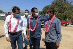 PRINCIPAL Demetrio Guzmán Aguilar recibió al candidato del TP