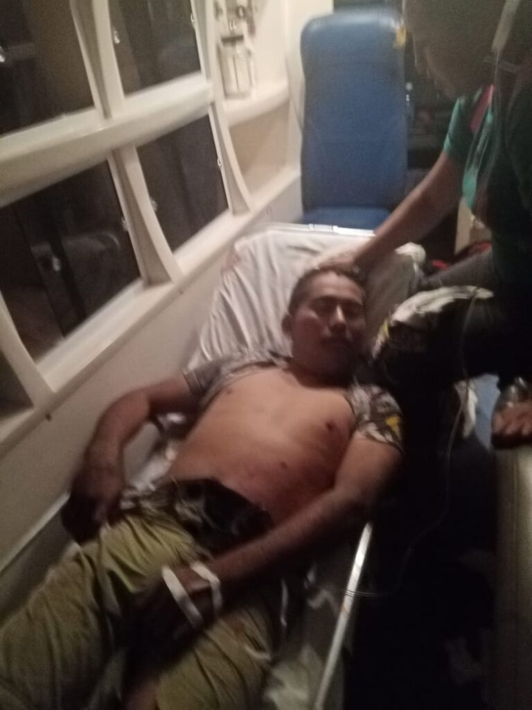 ROJA Ricardo López Tapia siendo trasladado