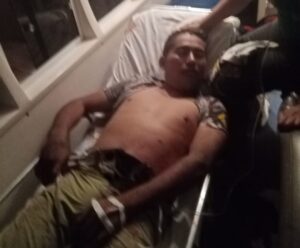 ROJA Ricardo López Tapia siendo trasladado