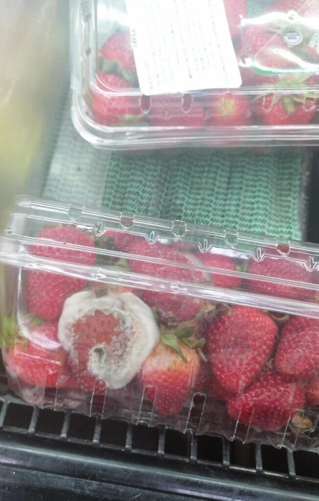 OME Las fresas en mal estado