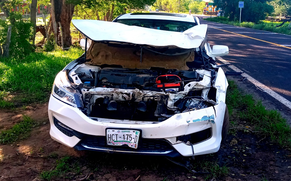 ROJA Así quedó el Honda Accord