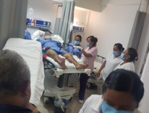 ROJA EL HERIDO EN EL HOSPITAL
