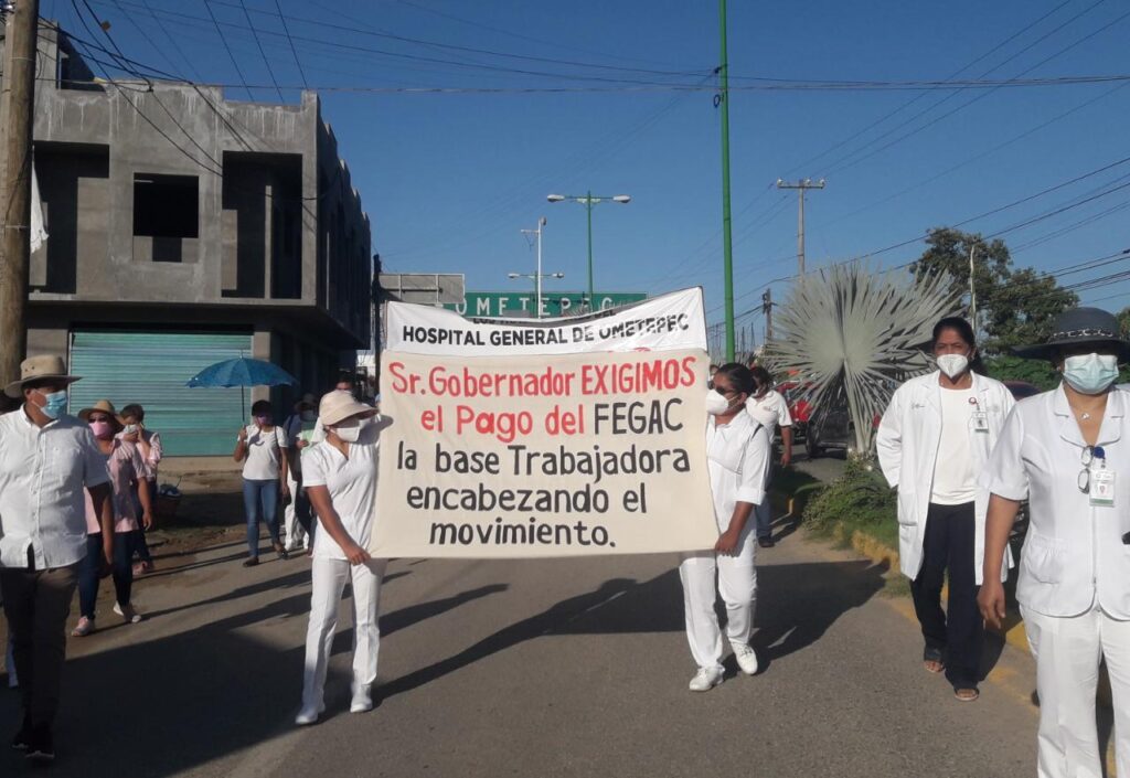 OME Reclamo de trabajadores del Hospital