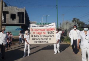 OME Reclamo de trabajadores del Hospital