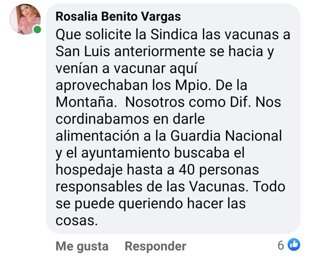 SAN LUIS COMENTARIO DE ROSALIA BENITO