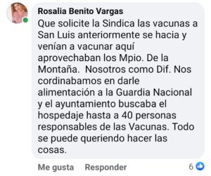 SAN LUIS COMENTARIO DE ROSALIA BENITO