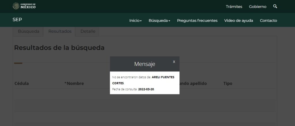 OME Los resultados en la pagina de la SEP (1)