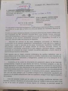 PRINCIPAL EL ESCRITO ENTREGADO