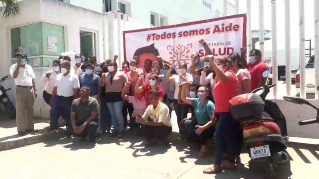 PRINCIPAL trabajadores manifiestan su respaldo