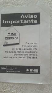 OME aviso del módulo