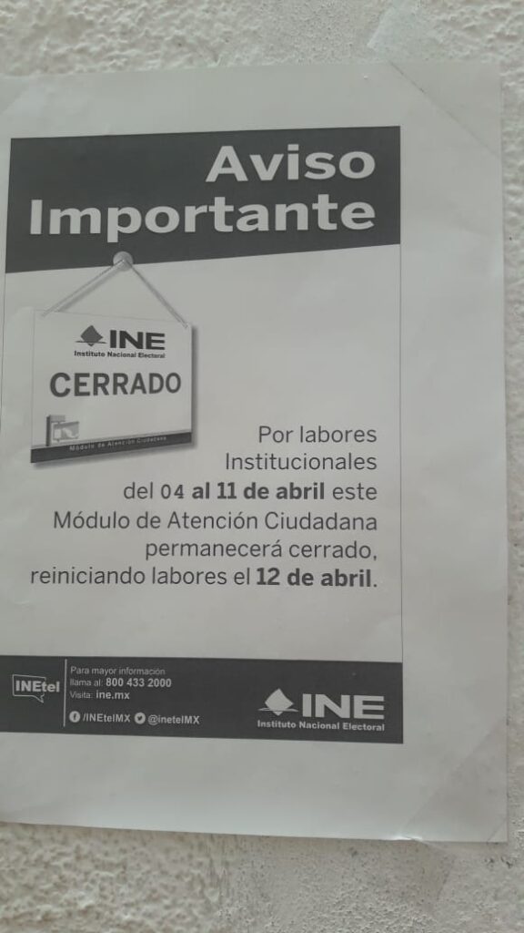 OME aviso del módulo