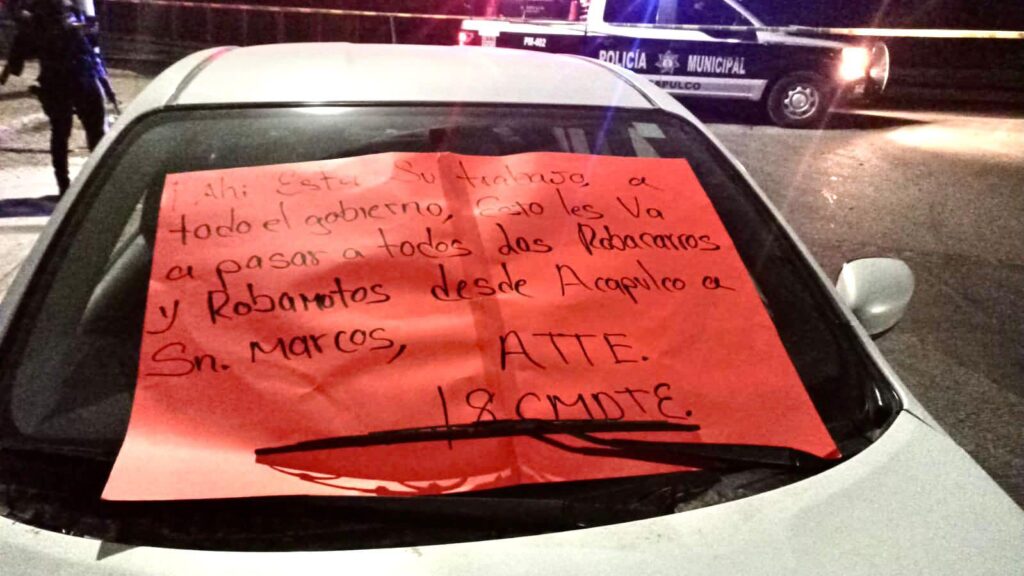 ROJA 5 ENCAJUELADOS EN ACAPULCO