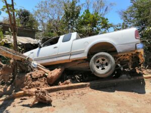 ROJA La camioneta en la cerca (1)